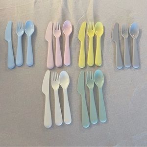 🌟10/$10 MINISO Colourful Pastel Reusable Cutlery Set (6)